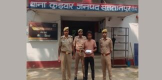 UP: सुल्तानपुर में पुलिस का शिकंजा, नहर पुलिया के पास तमंचे और कारतूस के साथ युवक गिरफ्तार