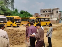 गोण्डा: स्कूल वाहनों पर परिवहन विभाग की बड़ी कार्रवाई, 9 वाहन जब्त और 7 का चालान