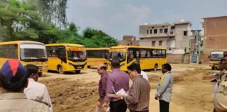 गोण्डा: स्कूल वाहनों पर परिवहन विभाग की बड़ी कार्रवाई, 9 वाहन जब्त और 7 का चालान