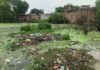 UP: कूड़े-कचरे से पटा तालाब, बारिश में गलियों-घरों में भरता है पानी, 150 घरों के ग्रामीण परेशान