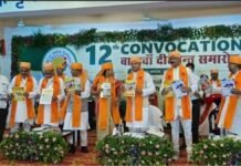 बांदा कृषि विश्वविद्यालय में गूंजा सफलता का शंखनाद, 250 छात्र-छात्राओं को मिली डिग्री, 18 मेधावियों पर बरसे पदक