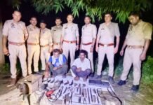 Banda: घर के अंदर धड़ल्ले से बन रहे थे तमंचे, बांदा में पुलिस की रेड से मचा हड़कंप, 9 तमंचे और कारतूस बरामद