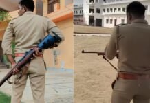 वर्दी, रायफल और फायरिंग… हाथरस के सिपाही का VIDEO वायरल, पुलिस महकमे में मचा हड़कंप