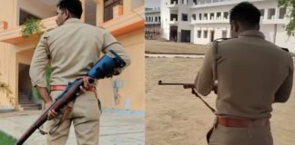वर्दी, रायफल और फायरिंग… हाथरस के सिपाही का VIDEO वायरल, पुलिस महकमे में मचा हड़कंप