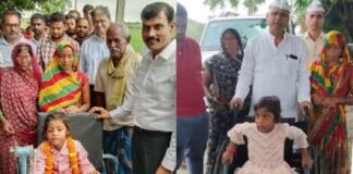 बलिया: एक पैर से स्कूल का सफर तय कर रही थी 7 साल की रागिनी, DM ने गांव पहुंचकर दिया मदद का भरोसा