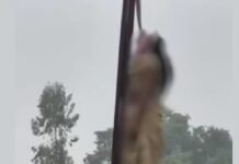 जौनपुर में विवाहिता की संदिग्ध मौत, बिजली के खंभे से लटका मिला शव