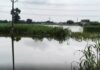 UP: अहरौरा बांध से पानी छोड़े जाने के बाद हसौली में बाढ़, सहकारी समिति का भवन जलमग्न