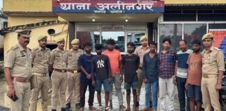 चंदौली में भैंस चोर गिरोह का पर्दाफाश, 8 आरोपी गिरफ्तार, पिकअप समेत चोरी की भैंस और नकदी बरामद