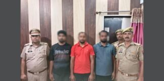 UP: फायरिंग करने वालों से पुलिस की मुठभेड़, चार आरोपी गिरफ्तार, एक के पैर में लगी गोली
