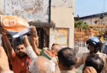 UP: वोट चोरी के आरोपों पर कांग्रेस का हल्लाबोल, चुनाव आयुक्त ज्ञानेश कुमार का फूंका पुतला