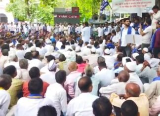 Bijnor: दिल्ली में आंदोलन की अनुमति रद्द, बिजनौर में उमड़ा जनसैलाब, आरक्षण की मांग को लेकर आजाद समाज पार्टी का महाआंदोलन