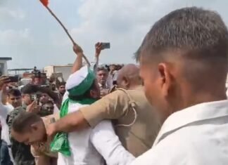 Varanasi: भूमि अधिग्रहण और टोल वसूली के विरोध में किसानों का प्रदर्शन, आत्मदाह की कोशिश के बाद कई हिरासत में