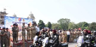 जयपुर पहुंची राष्ट्रीय बाइक रैली, डीजीपी ने हरी झंडी दिखाकर अजमेर के लिए किया रवाना