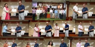 मुख्य सचिव ने ई-ऑफिस एवं समयबद्ध उपस्थिति, आई-गाट प्रशिक्षण कोर्स में उत्कृष्ट कार्य करने के लिए अधिकारी-कर्मचारियों को किया सम्मानित
