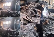 पलवल में इलेक्ट्रॉनिक्स शोरूम में भीषण आग, 2 करोड़ का सामान जलकर राख