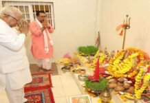 महानवमी पर राज्यपाल पटेल ने किया कन्या पूजन, प्रदेशवासियों की सुख-समृद्धि की कामना