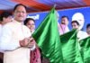 केंद्रीय रेल मंत्री अश्विनी वैष्णव और मुख्यमंत्री विष्णु देव साय ने रावघाट – रायपुर एवं रायपुर – कुरूद यात्री रेल सेवाओं को दिखाई हरी झंडी
