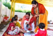 मुख्यमंत्री ने शारदीय नवरात्रि की महानवमी पर किया हवन एवं कन्या पूजन