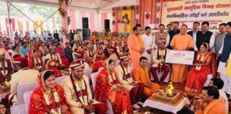 योगी सरकार की सामूहिक विवाह योजना बनी जरूरतमंद परिवारों का सहारा, 28,833 जोड़ों ने थामा एक-दूजे का हाथ