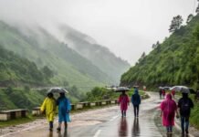 उत्तराखंड मौसम अपडेट: देहरादून समेत कई इलाकों में तेज बारिश, पहाड़ों पर बर्फबारी से बढ़ी ठंड
