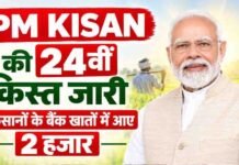 PM किसान की 24वीं किस्त जारी, दिवाली से पहले किसानों को मोदी सरकार की सौगात