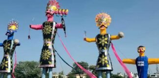 मुजफ्फरनगर में रावण के साथ जलना था 30 फुट का कॉकरोच, पुलिस की बातचीत के बाद बदला नाम