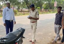 भिलाई में 9 महीने में 9,216 चालकों ने तोड़े ट्रैफिक नियम