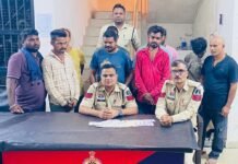 Bilaspur में जुआ फड़ पर पुलिस की रेड, 10 जुआरी गिरफ्तार