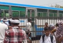 हिसार में रोडवेज कर्मचारियों का चक्का जाम, हरियाणा के 83 रूटों पर बस सेवा ठप