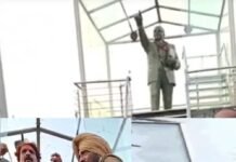 जालंधर बाईपास पर अंबेडकर प्रतिमा को फिर बनाया निशाना, तीसरी बार तोड़ा शीशा