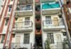 UP: पनकी में हिमालय भवन में फ्लैट का फर्श एक फीट धंसा, केडीए को भेजा नोटिस