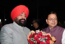 सीएम धामी ने राज्यपाल लेफ्टिनेंट जनरल गुरमीत सिंह के योगदान को सराहा