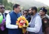 विधानसभा सत्र के लिए गैरसैंण आगमन पर मुख्यमंत्री पुष्कर सिंह धामी का भव्य स्वागत